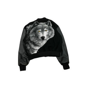Vtg 90s Wolf Varsity Jacket